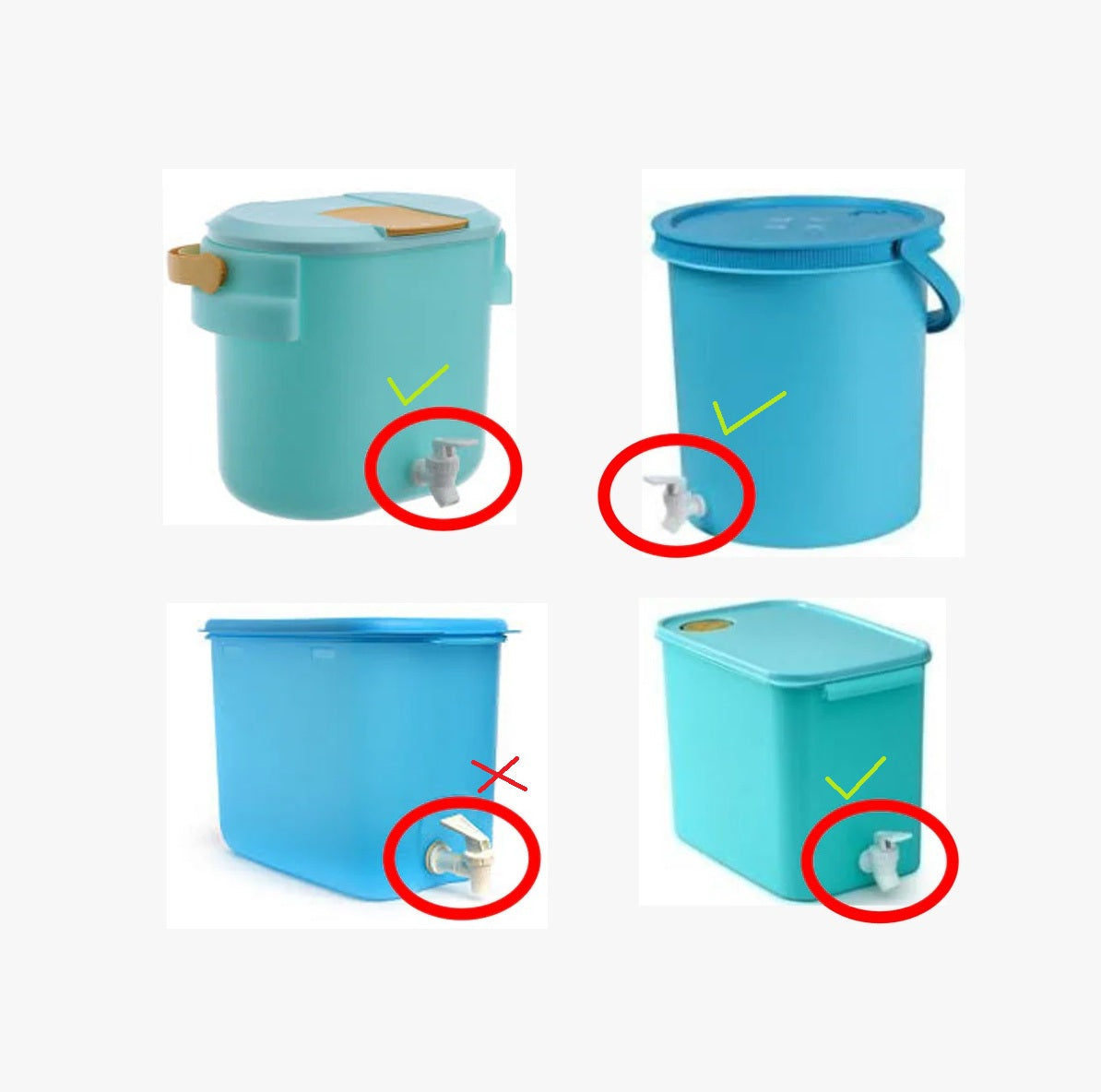 Tupperware Water Faucet (Spare Tap for Water Dispensers)