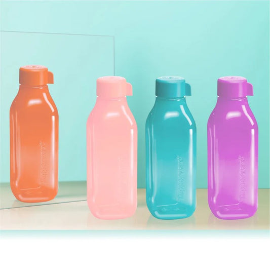 TUPPERWARE ECO  1L SQUARE BOTTLE (4 PCS)
