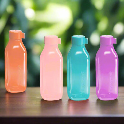 TUPPERWARE ECO  1L SQUARE BOTTLE (4 PCS)