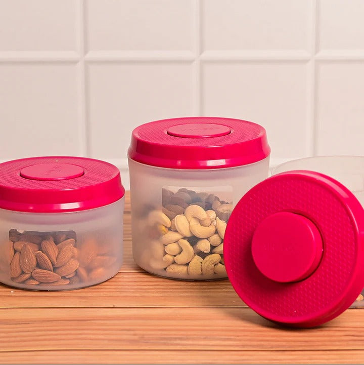 ROUND PUSH BUTTON CONTAINER  650 ML